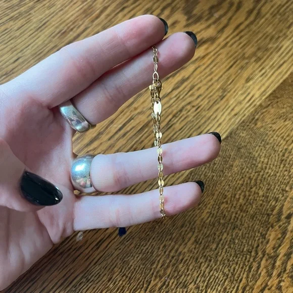 Vintage Elegant Designer 925 Sterling Silver Gold Tone Chain Twist Bracelet 7” - Picture 3 of 6